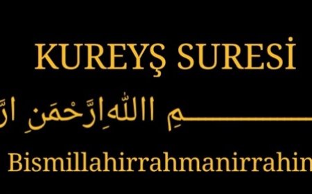 Kureyş Suresi Anlamı, Okunuşu ve Faziletleri